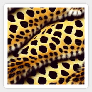 Stylized Leopard Fur - Printed Faux Hide #4 Sticker